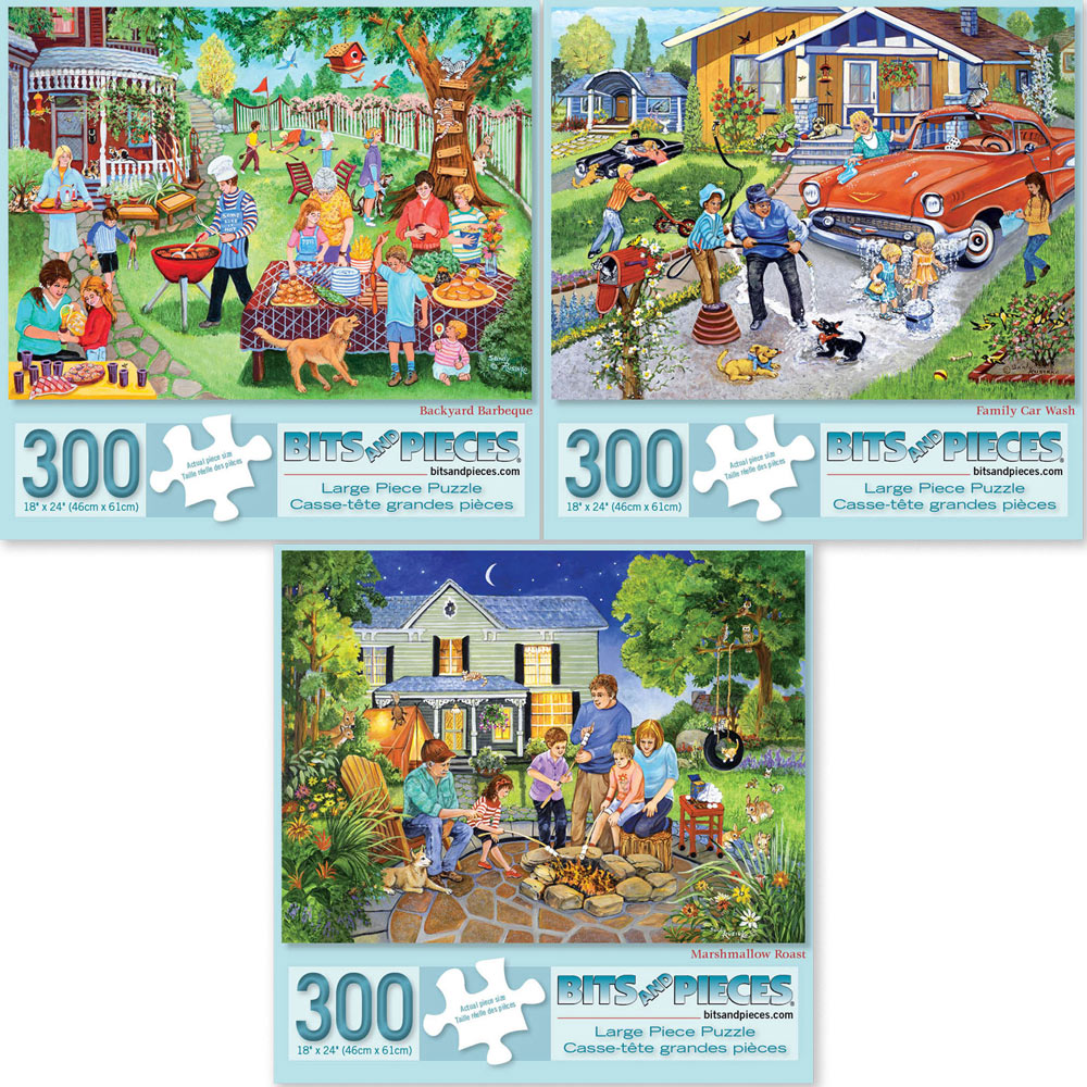 Set of 3: Sandy Rusinko 500 Piece Jigsaw Puzzles