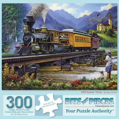 Old Steam Train 300 Large Piece Jigsaw Puzzle
