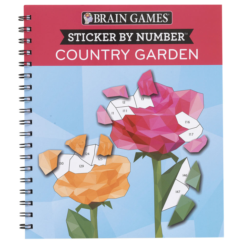 Sticker By Number Country Garden Book