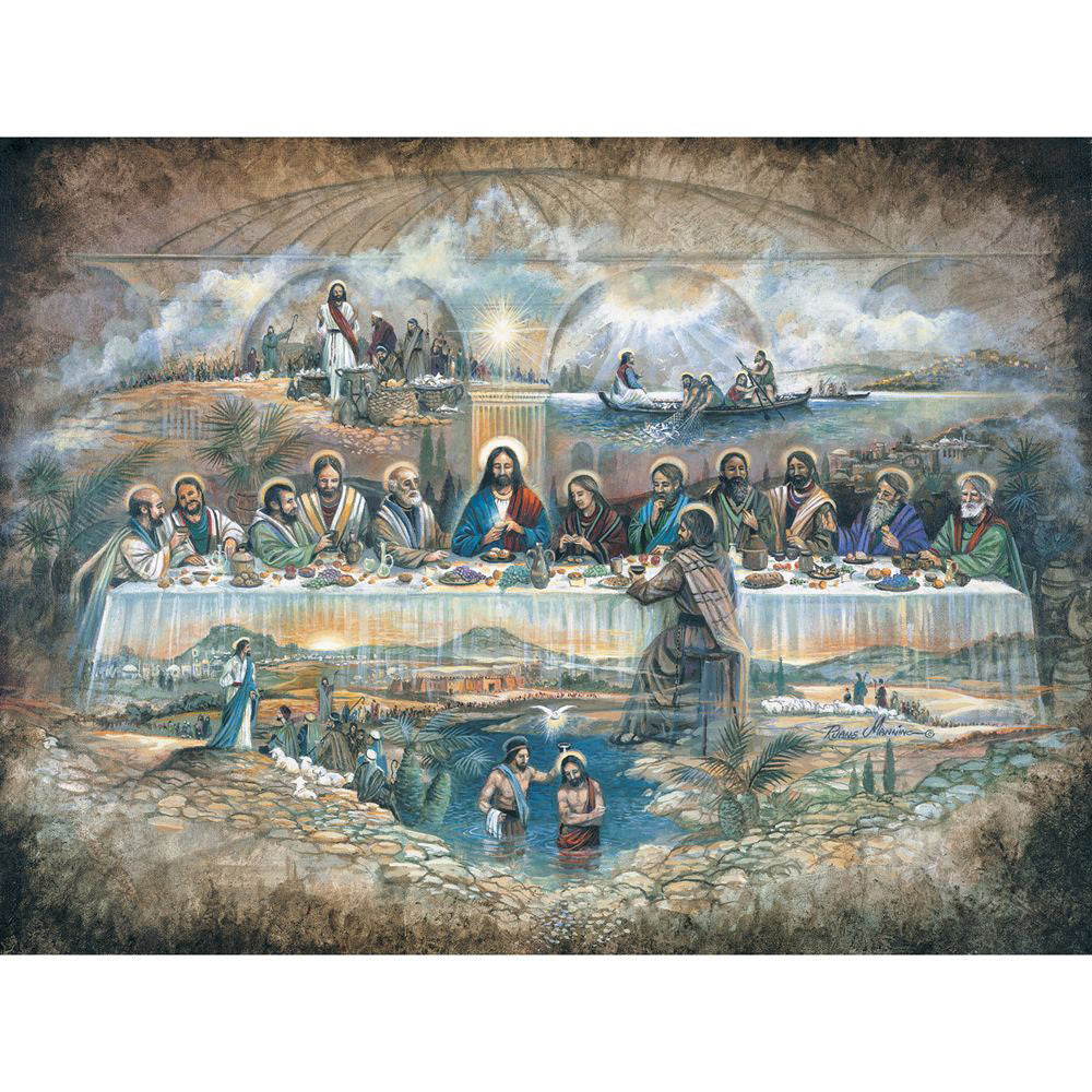 The Last Supper Puzzle 500 Pieces Chamber Art A-5053 COMPLETE with Poster