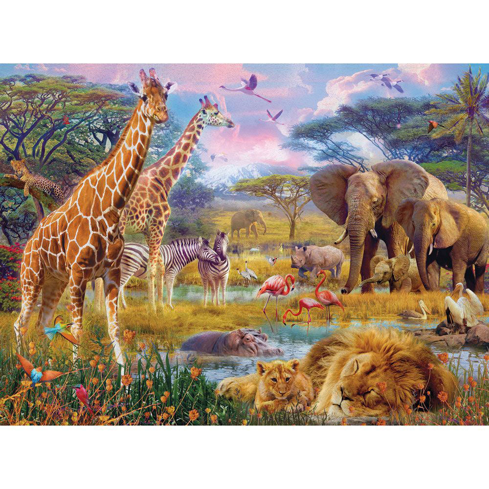 Savannah Animals 1000 Piece Jigsaw Puzzle