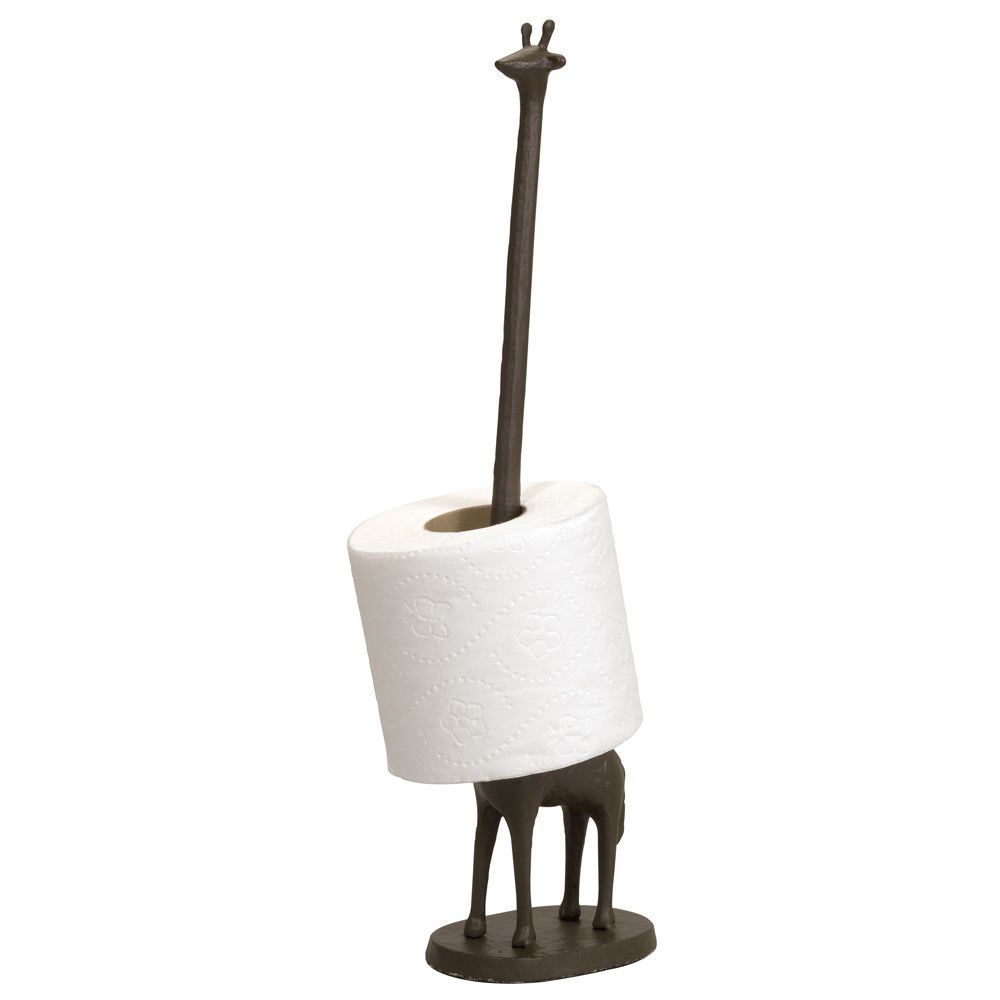 Toilet Roll Holder Cast Iron Giraffe Ornament Bathroom Free Standing  Kitchen
