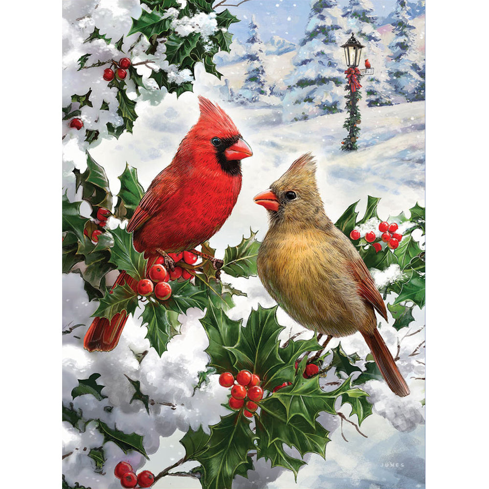 Cardinal Couple 1000 Piece Jigsaw Puzzle