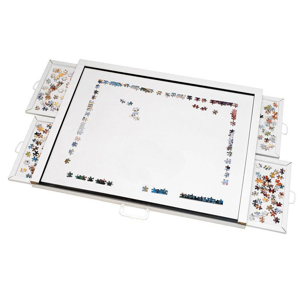 Bits and Pieces Jumbo 1500 Piece Puzzle Plateau W/ Storage Drawers