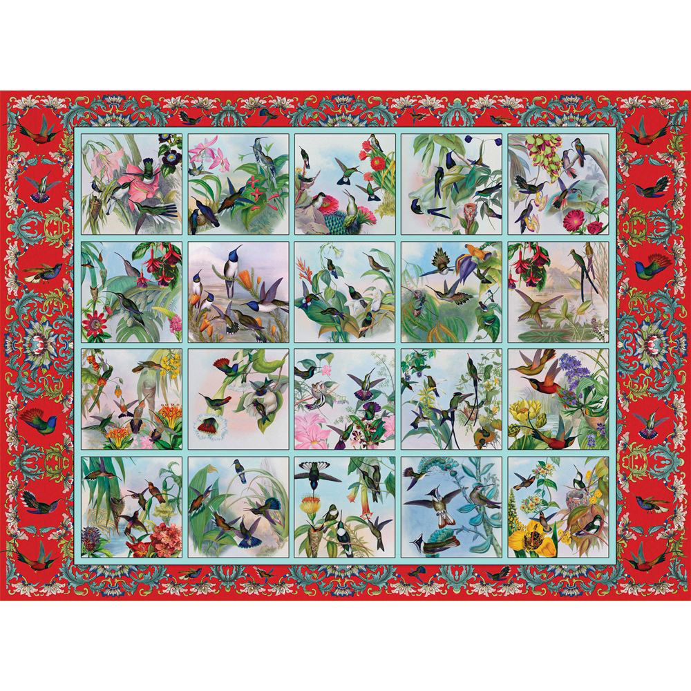 Hummingbird Garden Quilt 500 Piece Jigsaw Puzzle