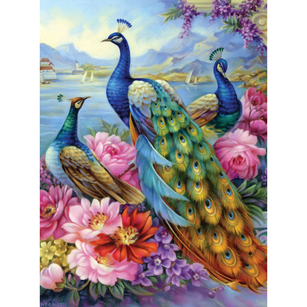 Peacocks 1000 Piece Jigsaw Puzzle