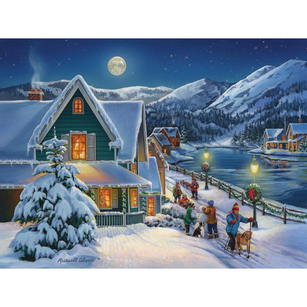 Holiday Moon 500 Piece Jigsaw Puzzle