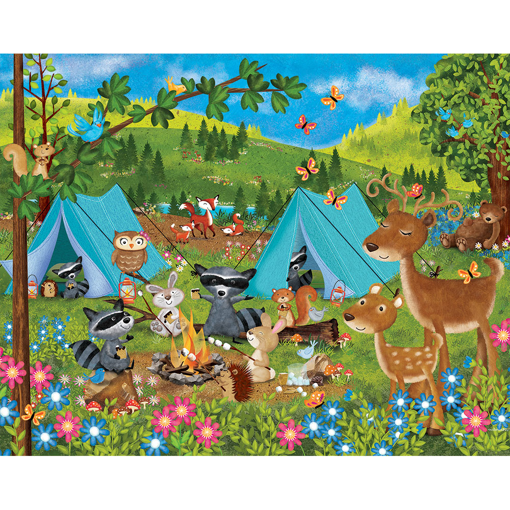 Woodland Forest Shaped 300-Piece Puzzle