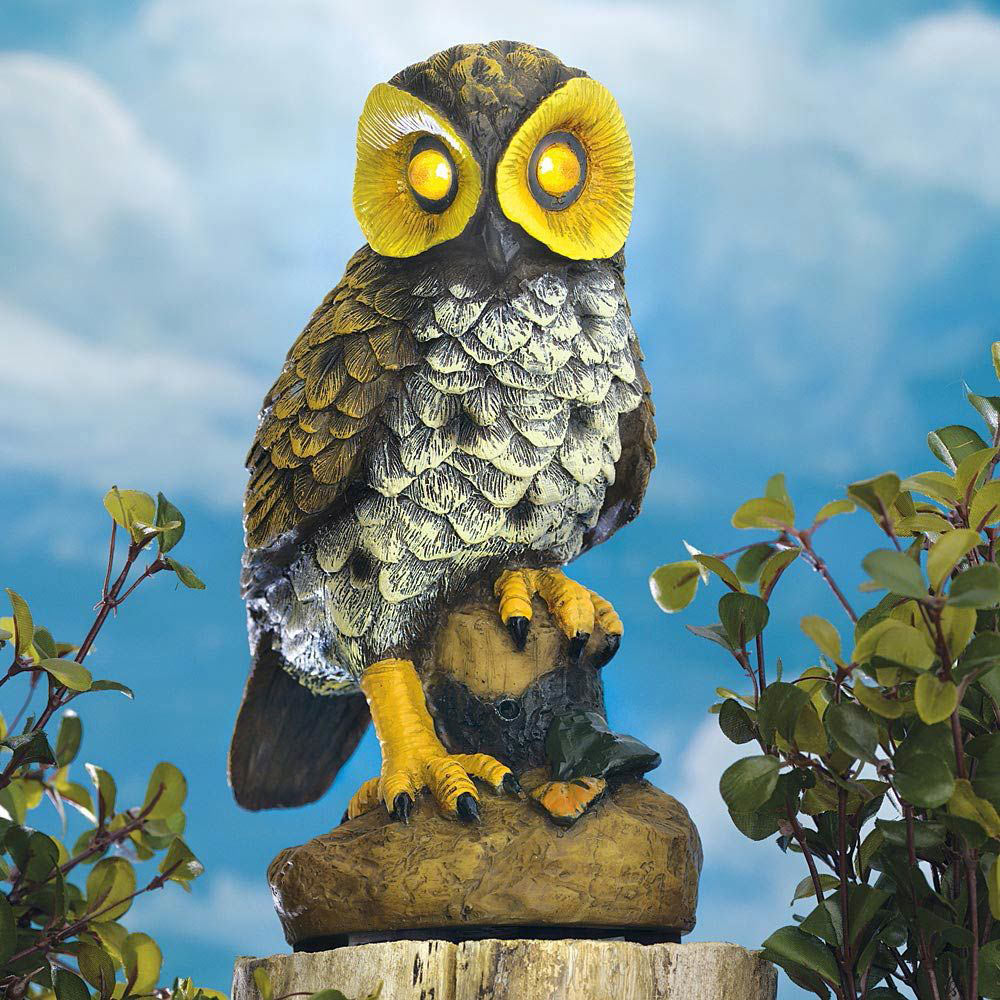 Motion Activated Electronic Garden Owl