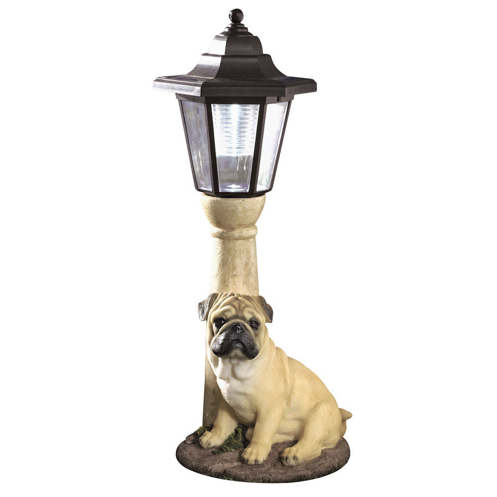 Solar Dog Breed Lantern- Fawn Pug