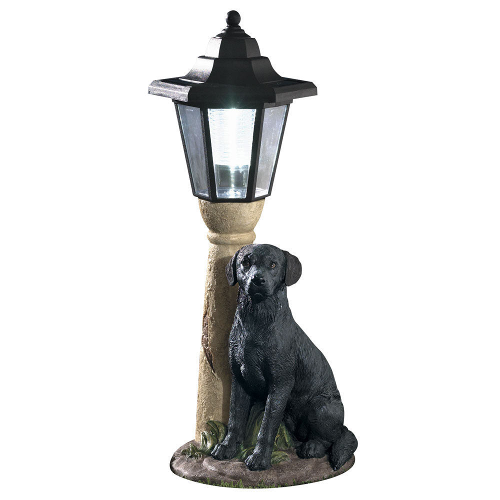 Solar Dog Breed Lantern- Black Lab