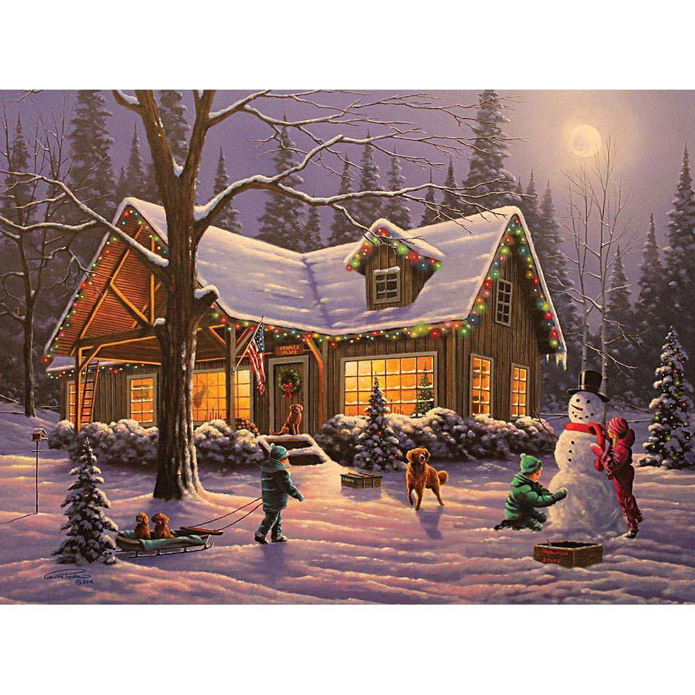 Family Traditions 1000 Piece Glow-In-The-Dark Jigsaw Puzzle