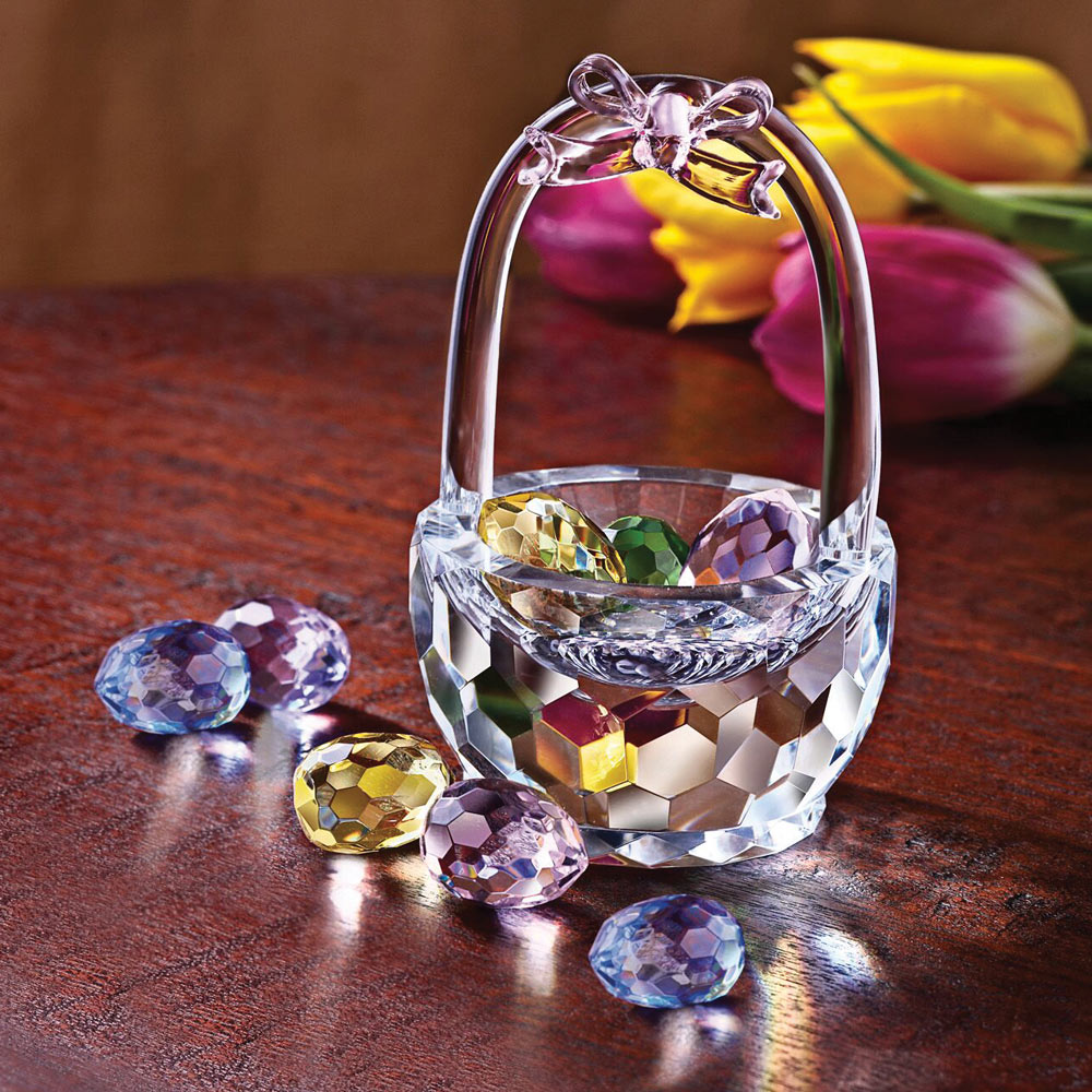 Faceted Crystal Easter Basket