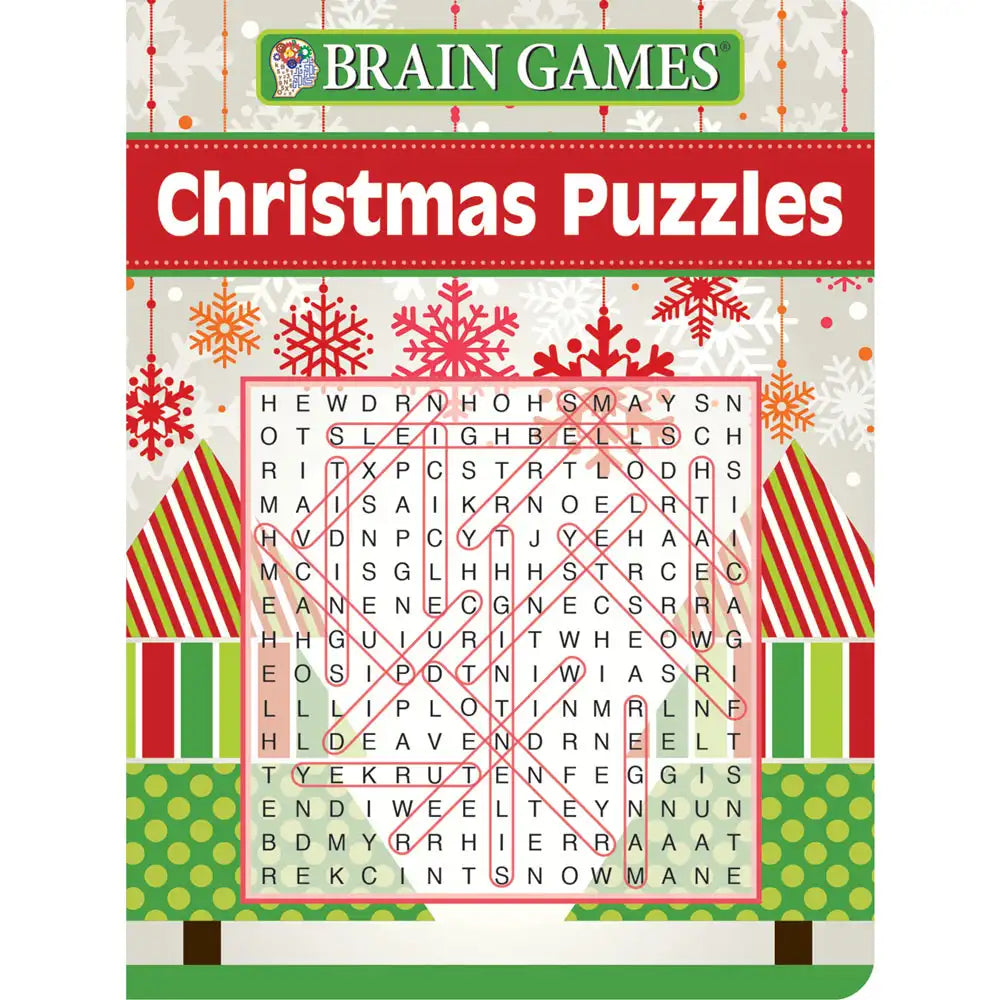 Brain Games Christmas Puzzles Book