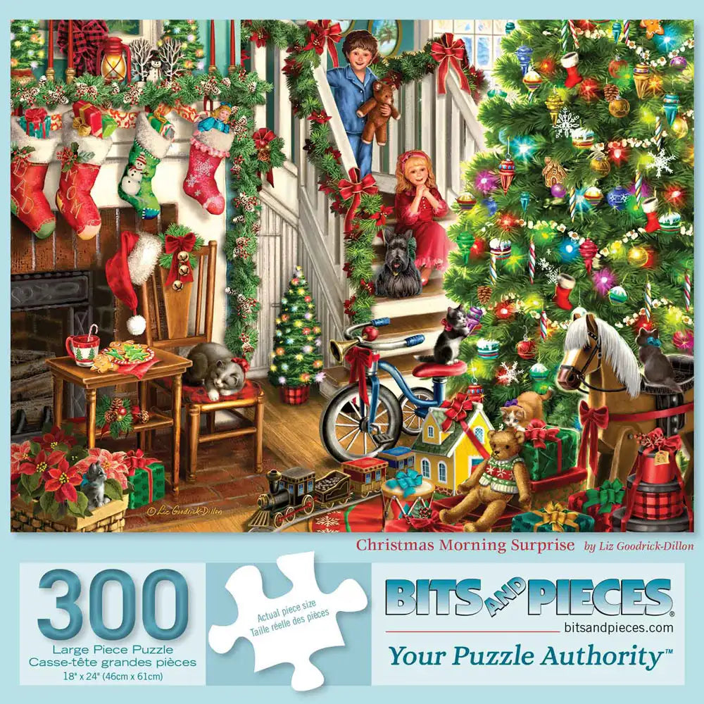 Christmas Morning Surprise 300 Large Piece Jigsaw Puzzle