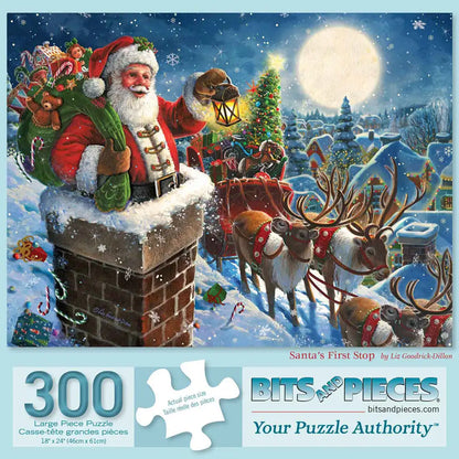 Santas First Stop 300 Large Piece Jigsaw Puzzle