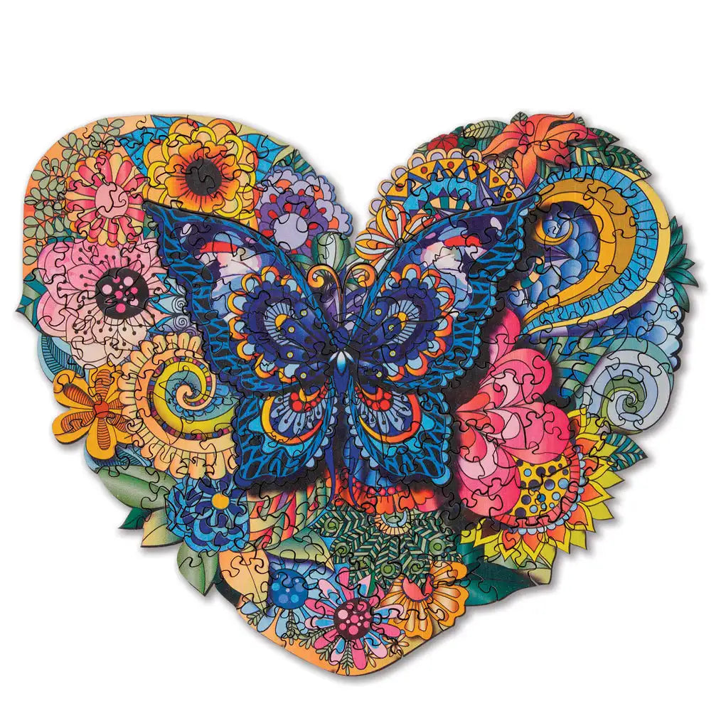 IntriCut Butterfly Wooden Shaped Puzzle