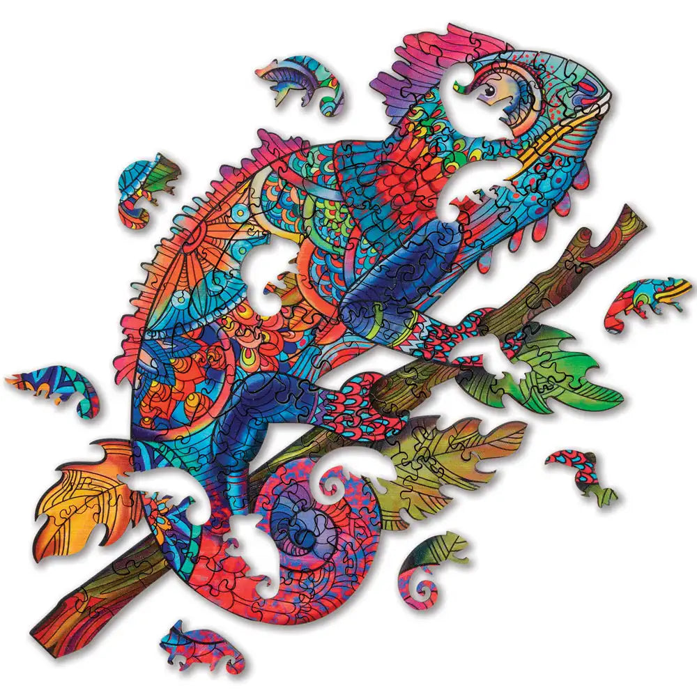 IntriCut Chameleon Wooden Shaped Puzzle