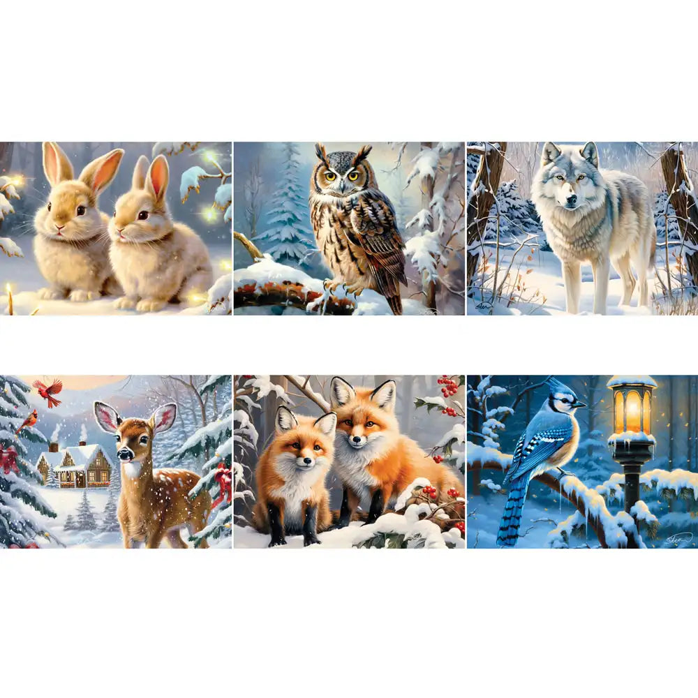 Set of 6 Shawna Stewart 300 Large Piece Jigsaw Puzzles