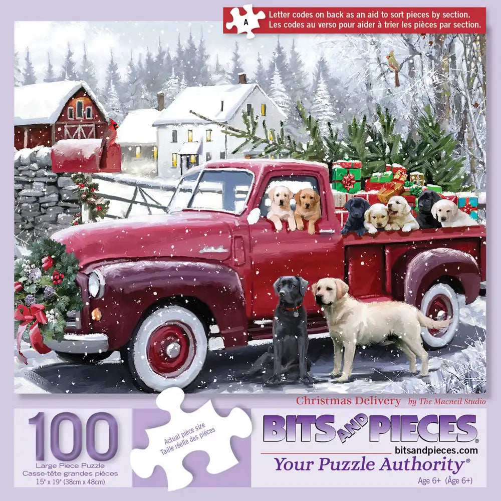 Christmas Delivery 100 Large Piece Jigsaw Puzzle