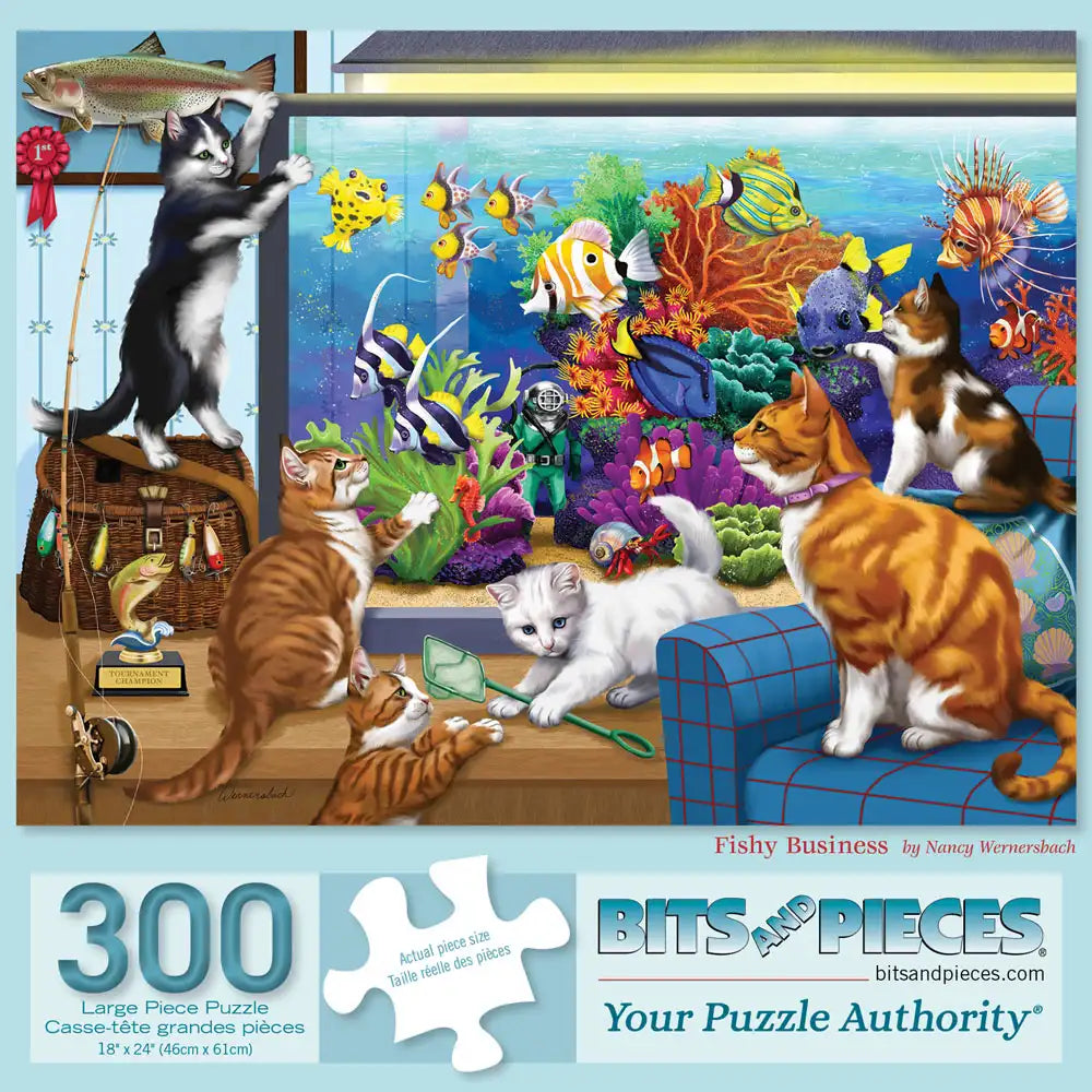 Fishy Business 300 Large Piece Jigsaw Puzzle