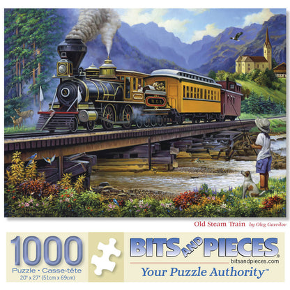 Old Steam Train 1000 Piece Jigsaw Puzzle