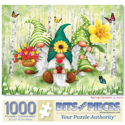 Spring Gnomes 1000 Piece Jigsaw Puzzle