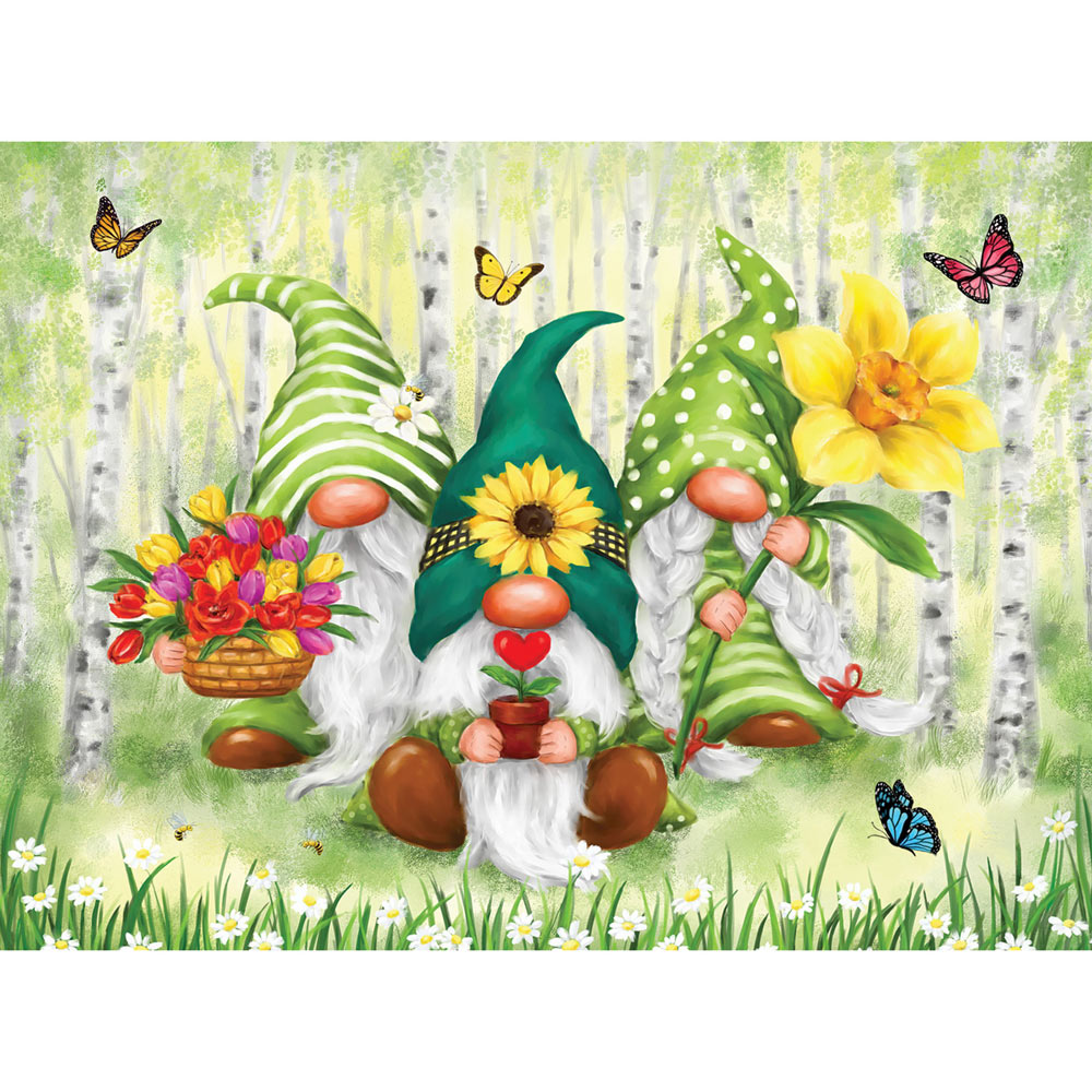 Spring Gnomes 1000 Piece Jigsaw Puzzle