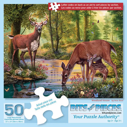 Woodland Stream 50 Large Piece Jigsaw Puzzle