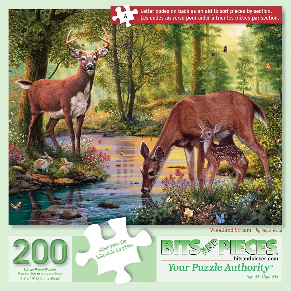 Woodland Stream 200 Large Piece Jigsaw Puzzle