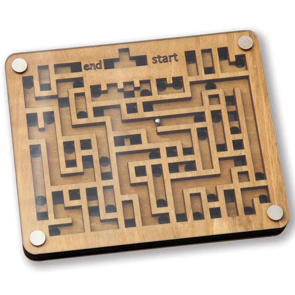 Wooden Double Maze Game