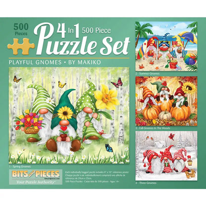 Playful Gnomes 500 Piece 4in1 MultiPack Set