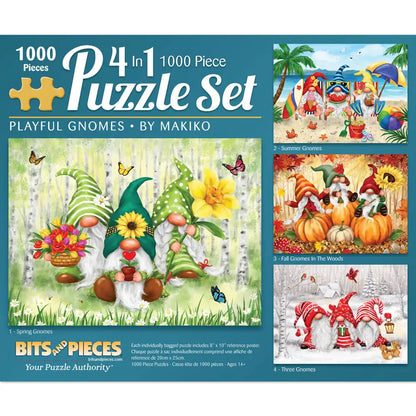 Playful Gnomes 1000 Piece 4in1 MultiPack Set