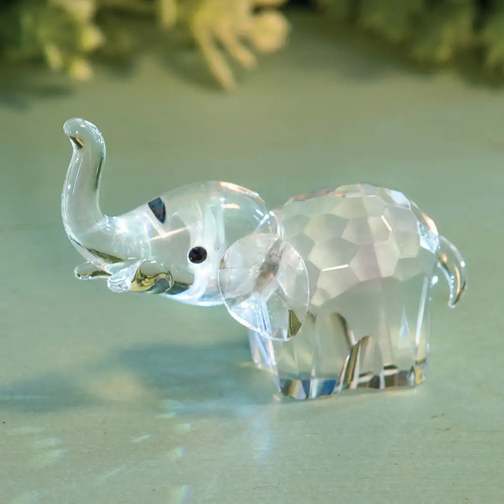 Majestic Crystal Small Elephant