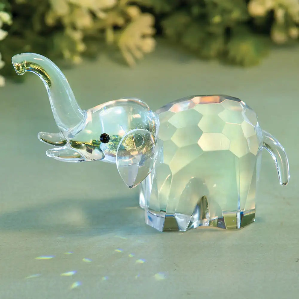 Majestic Crystal Large Elephant