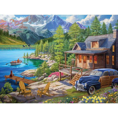 Cabin Getaway 300 Large Piece Jigsaw Puzzle