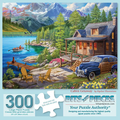 Cabin Getaway 300 Large Piece Jigsaw Puzzle