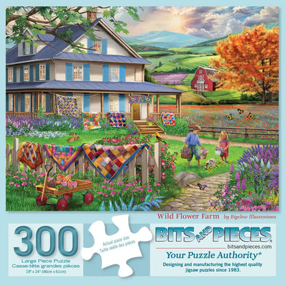 Wild Flower Farm 300 Large Piece Jigsaw Puzzle