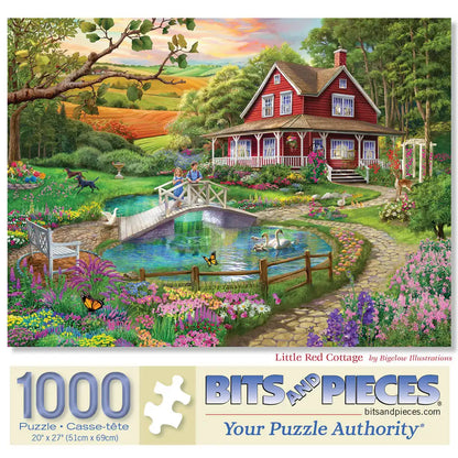 Little Red Cottage 1000 Piece Jigsaw Puzzle