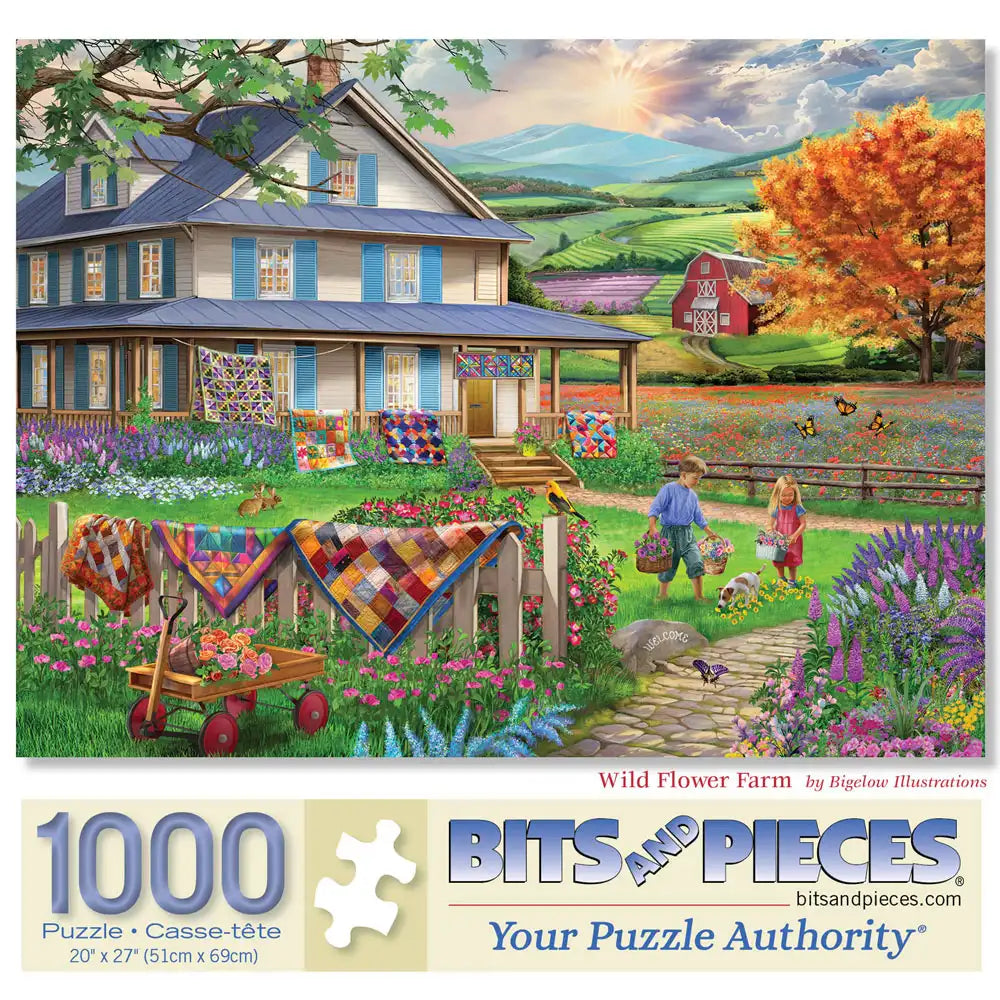 Wild Flower Farm 1000 Piece Jigsaw Puzzle