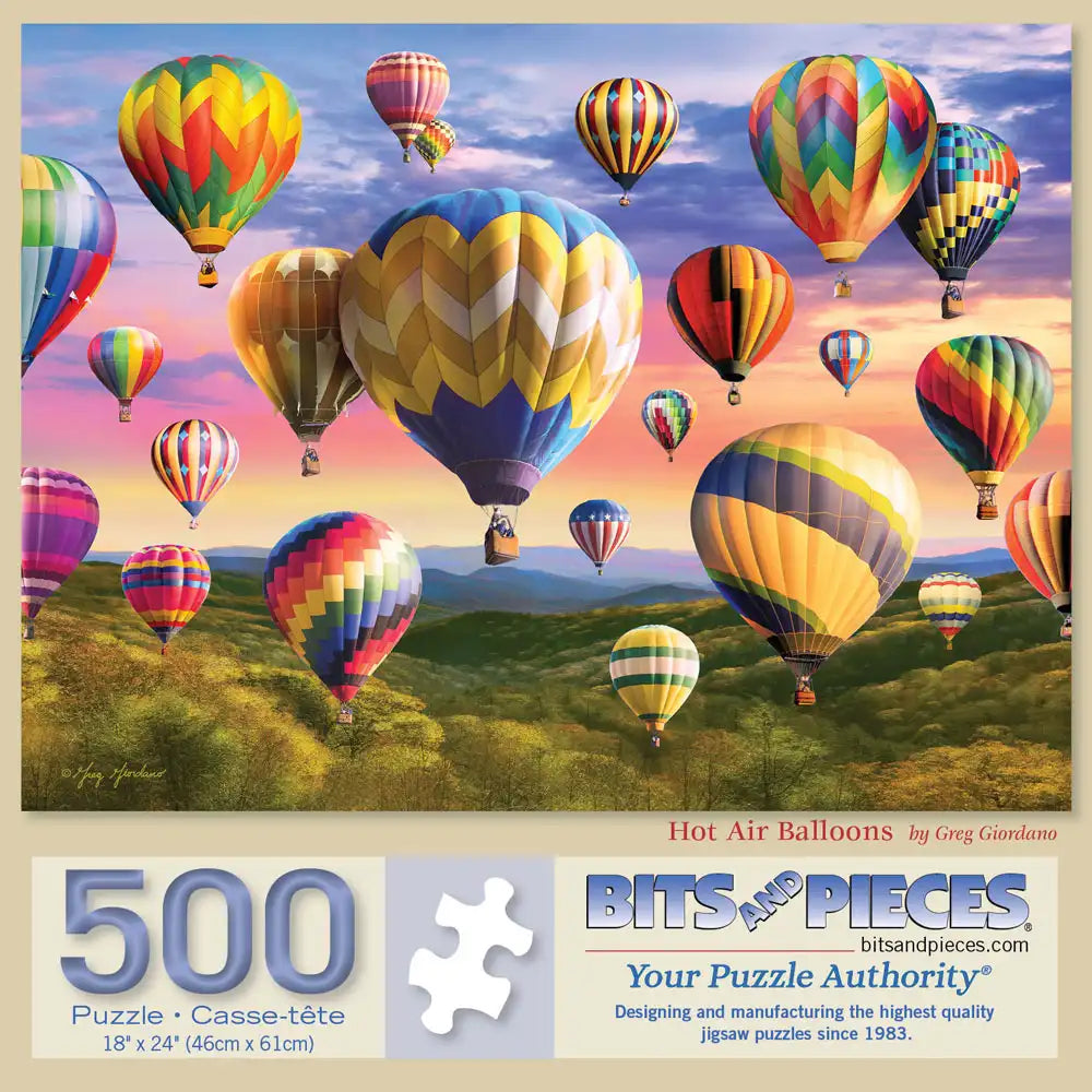 Hot Air Balloons 500 Piece Jigsaw Puzzle