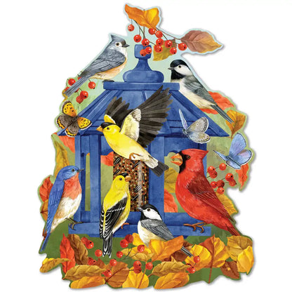 Fall Feeder 300 Large Piece Shaped Puzzle