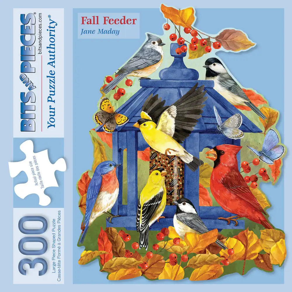 Fall Feeder 300 Large Piece Shaped Puzzle