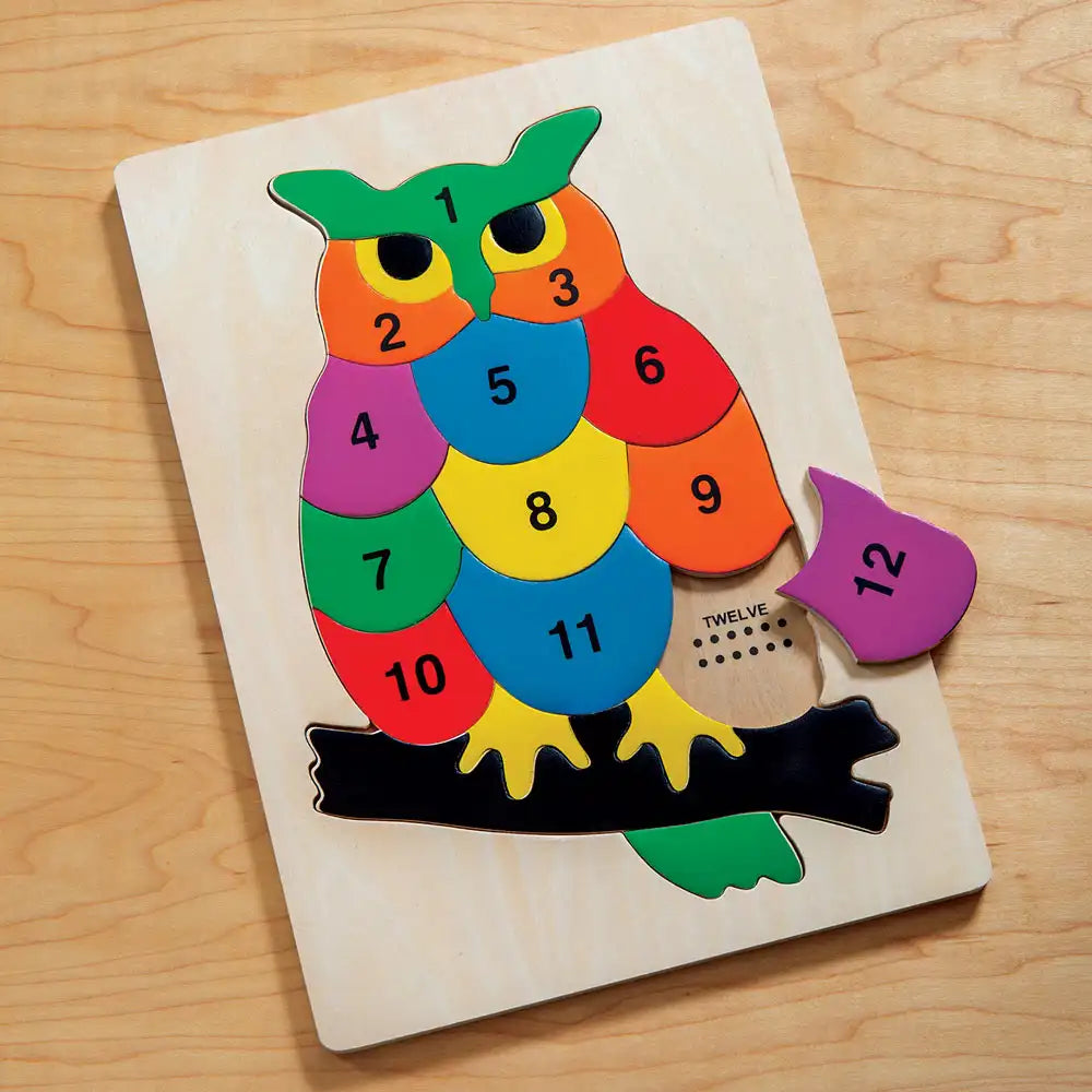 Counting Owl Wooden Puzzle