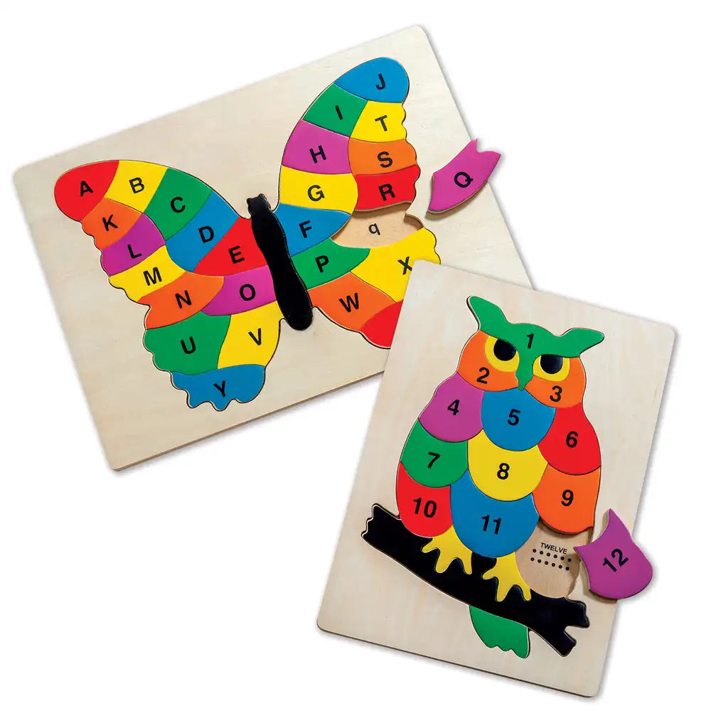 Set of Two Alphabet Butterfly and Counting Owl