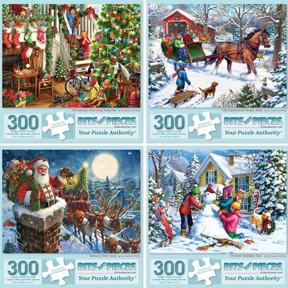 Set of 4 Liz GoodrickDillon 300 Large Piece Jigsaw Puzzles