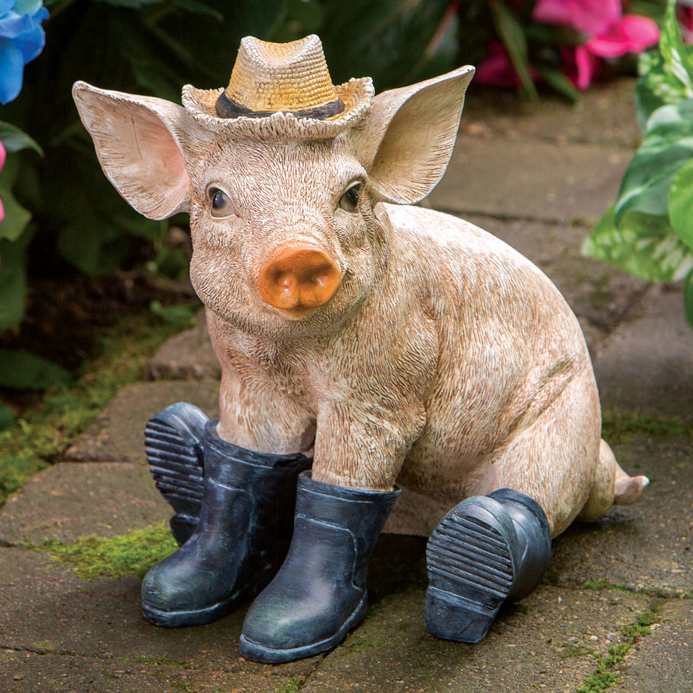 Pig In Boots Sculpture