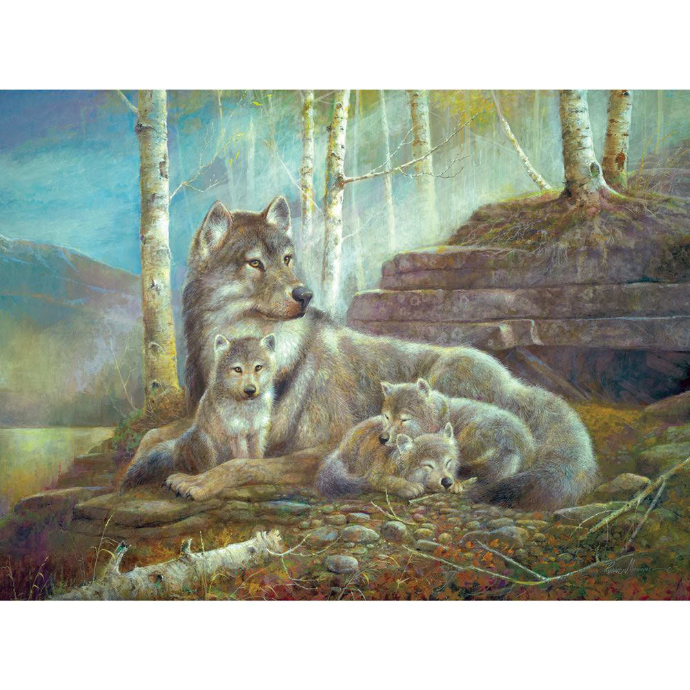 Watching Over The Pups 500 Piece Jigsaw Puzzle