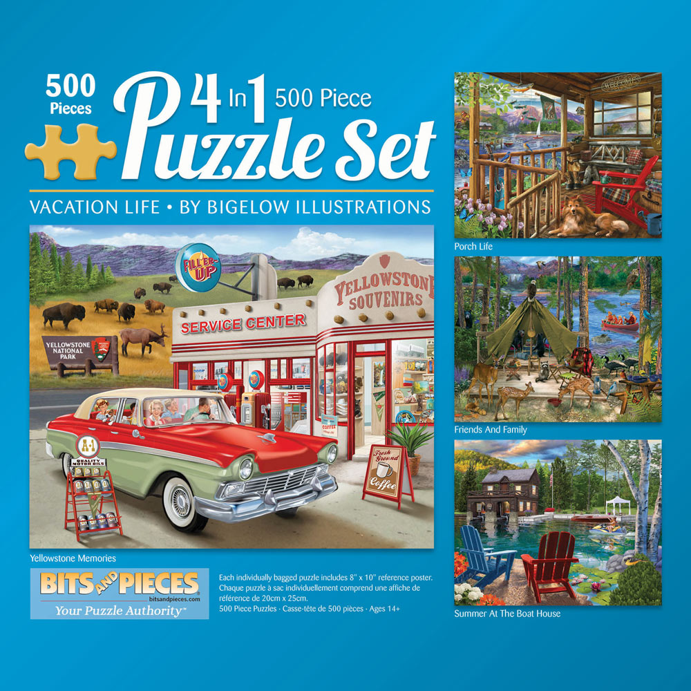 Bigelow Illustrations 500 Piece 4-in-1 Multi-Pack Set