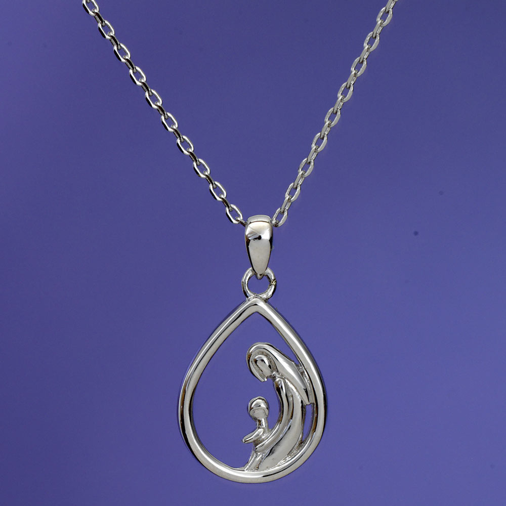 Mother &amp; Child Pendant Necklace